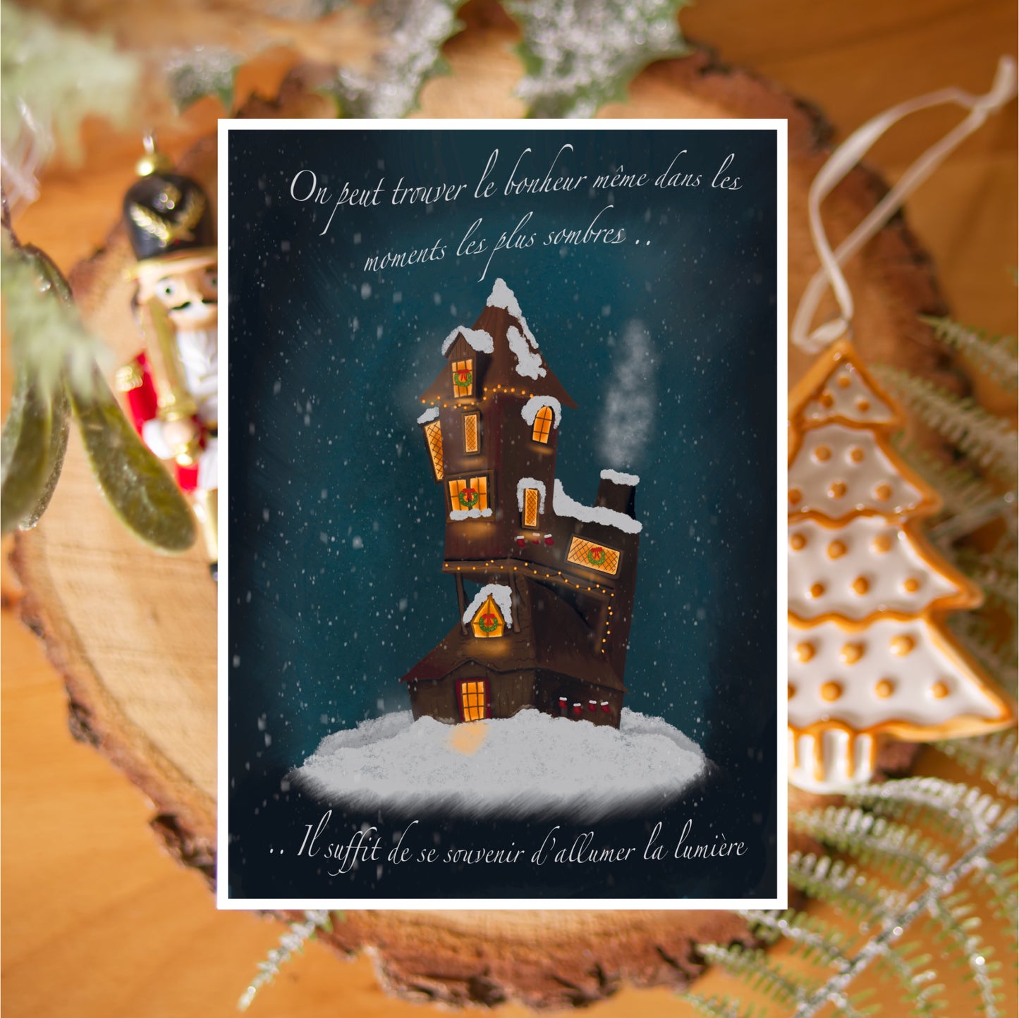 Carte A6 - Noël au terrier
