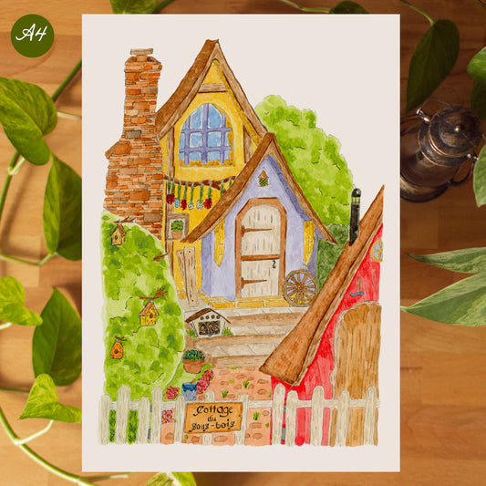Affiche A4 - Le cottage d'Hazel
